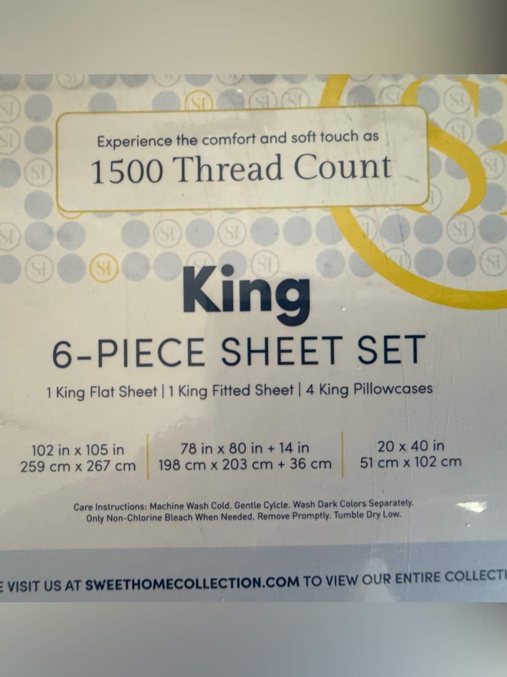 NEW King 1500 Thread 6 Piece Set. (Color Plum)